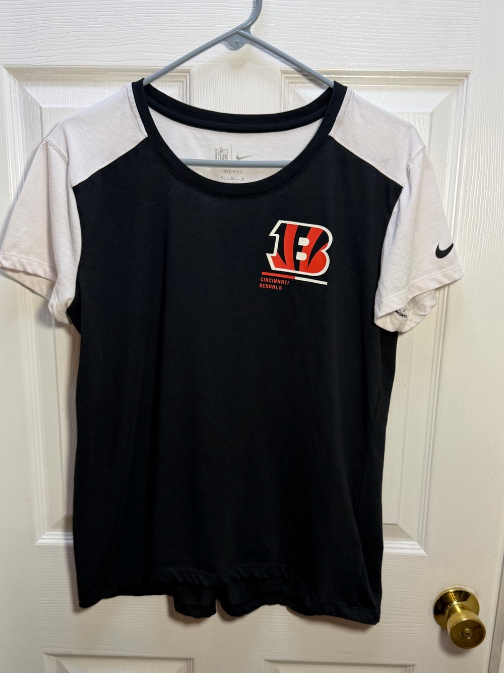 NFL Black & White Cincinnati Bengals Short Sleeve Tee